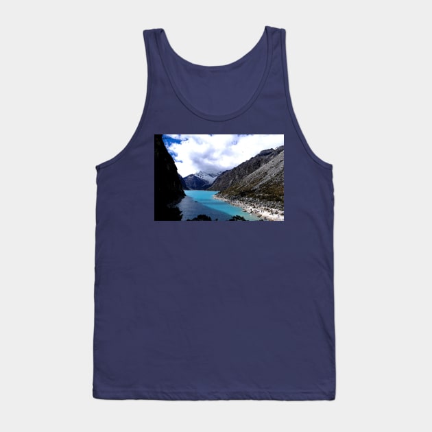 Beautiful turquoise blue Glacial lake. Tank Top by stevepaint